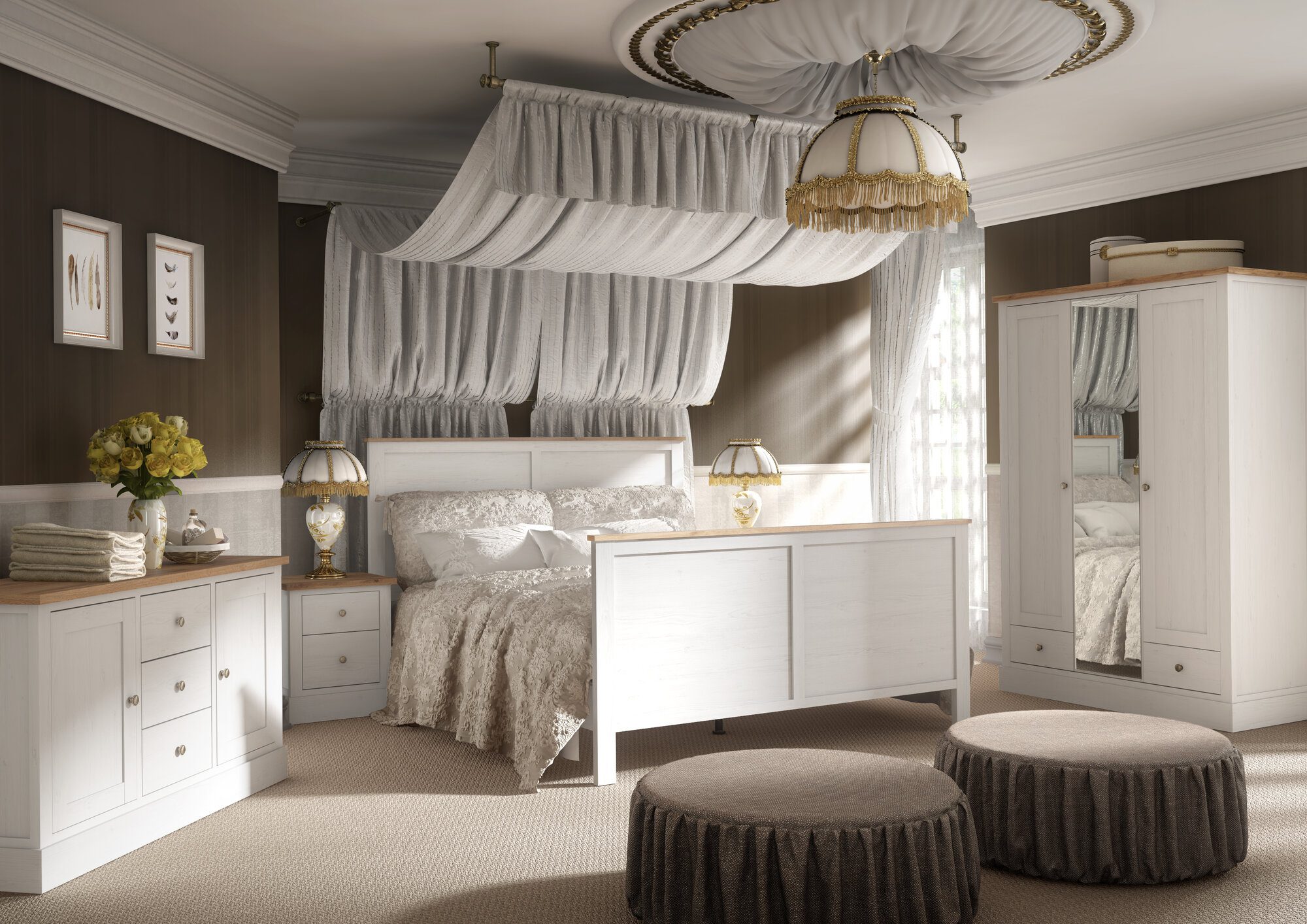 Pal melaminat Swiss Krono 4028 OW Vaudeville Pine 18mm - imagine 3