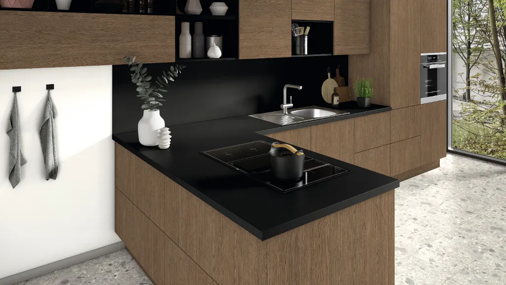 Blat Egger U999 ST78 Negru 4100x600x38mm - imagine 2