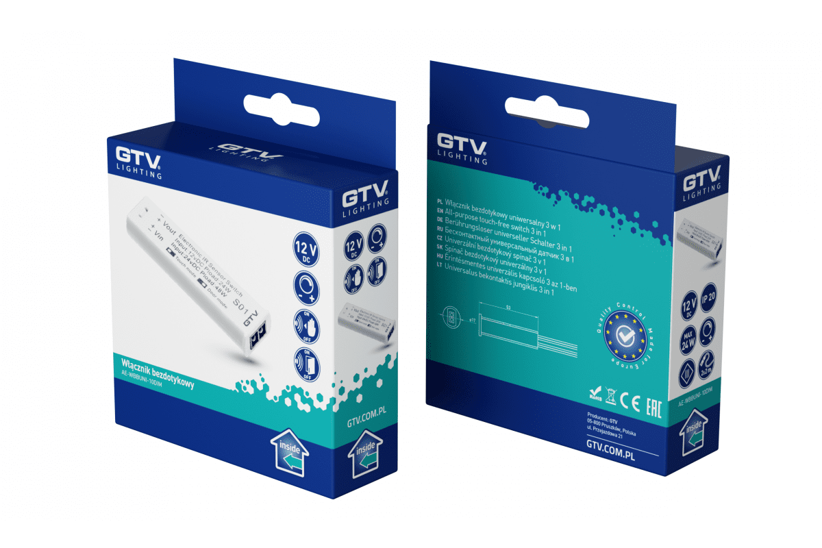 GTV Motion Sensor 12V dimmer (AE-WBBUNI-10DIM) - Image 2