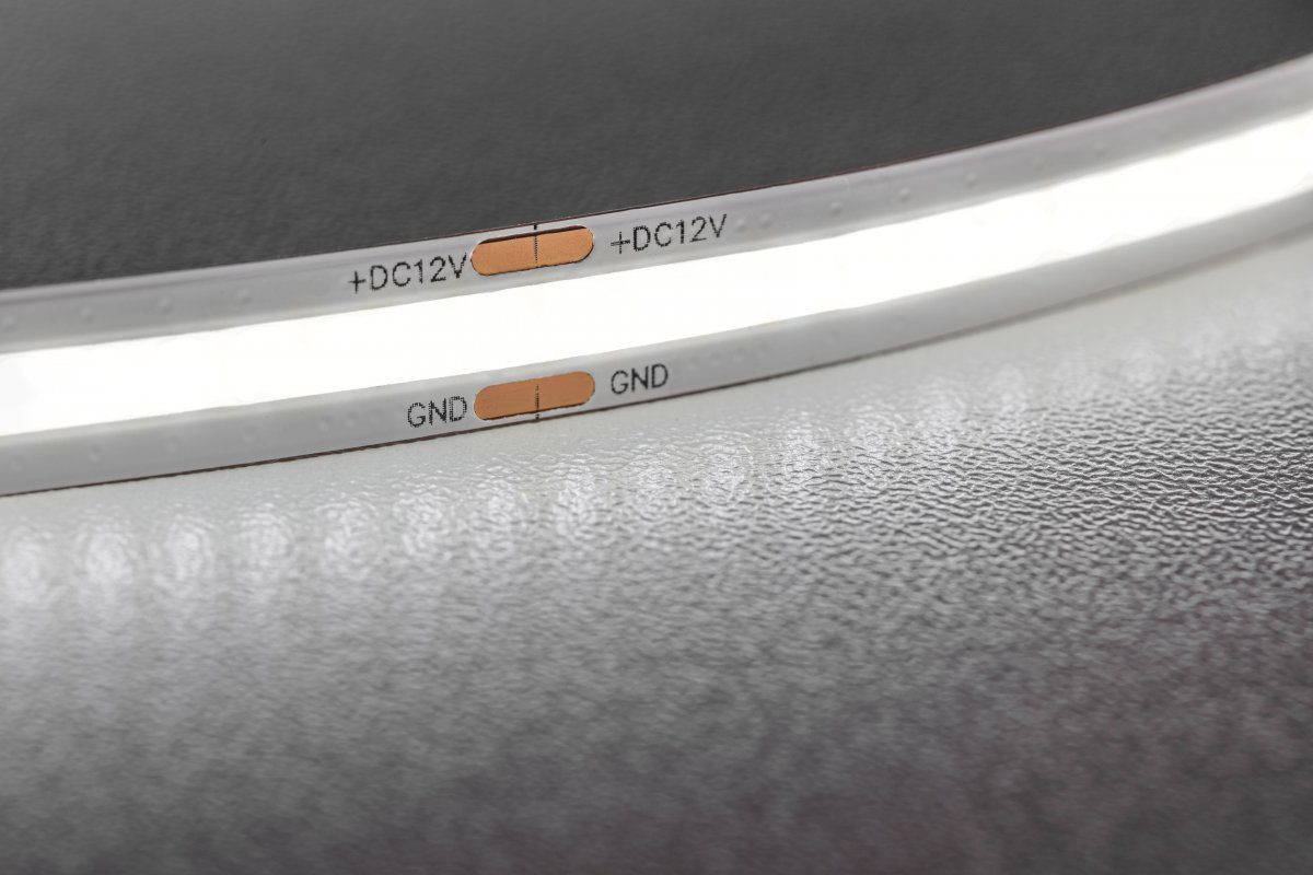 Banda Led GTV COB 12V, 8mm, 5m, neutru LD-COB12V-20-NEPQ - imagine 2