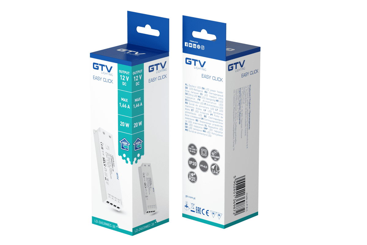 Transformer GTV EASY Click 20W LD-ZAS20WEC-30 - Image 3